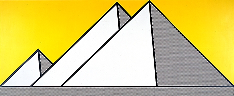 Lichtenstein - 1969 - 3 pyramids.JPG